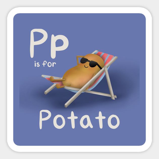 P is for Potato Sticker by simonescha